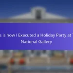 This is how I Executed a Holiday Party at The National Gallery