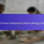 This is how I embraced culture dining at Noma